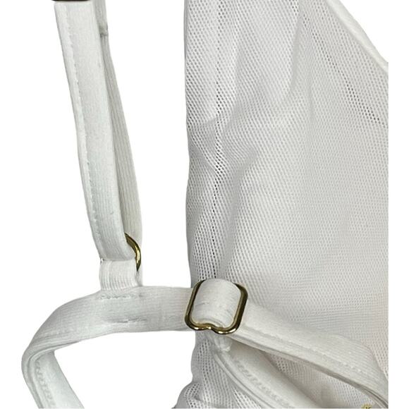 Andie Swim The Tropez String Bikini Top in White‎ Size M NWT - Picture 5 of 9
